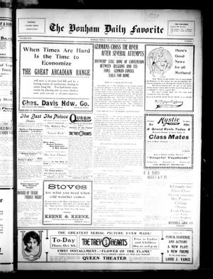 The Bonham Daily Favorite (Bonham, Tex.), Vol. 17, No. 58, Ed. 1 Thursday, October 8, 1914