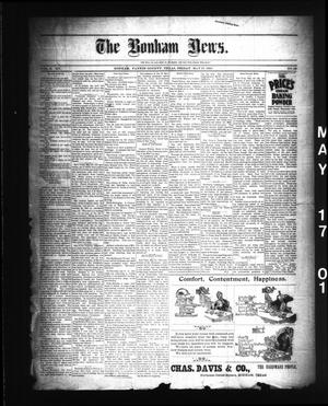 The Bonham News. (Bonham, Tex.), Vol. 35, No. 50, Ed. 1 Friday, May 17, 1901