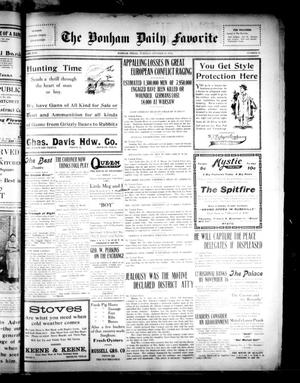 The Bonham Daily Favorite (Bonham, Tex.), Vol. 17, No. 68, Ed. 1 Tuesday, October 20, 1914