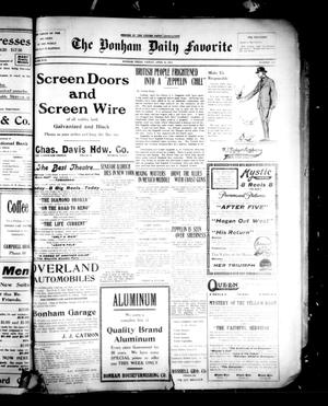 The Bonham Daily Favorite (Bonham, Tex.), Vol. 17, No. 219, Ed. 1 Friday, April 16, 1915