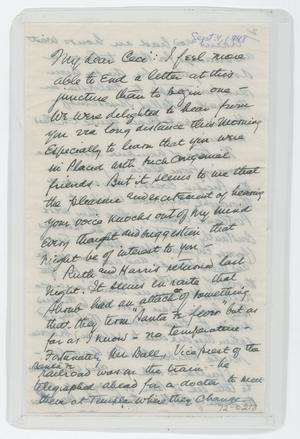 [Letter from I. H. to Cecile Kempner, September 4, 1948]