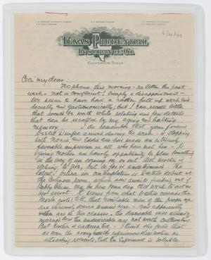 Primary view of object titled '[Letter from I. H. to Cecile Kempner, June 26, 1949]'.