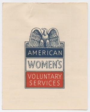 [American Women's Voluntary Services Informational Pamphlet]