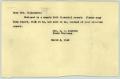 Letter: [Letter from Mrs. Kempner to Mrs. Williamson, March 5, 1945]