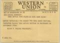 Primary view of [Telegram from Ms. McLean to Mrs. Kempner, July 30, 1942]