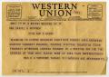 Thumbnail image of item number 1 in: '[Telegram from Mrs. Treherne-Thomas to Mrs. Kempner, April 18, 1942]'.