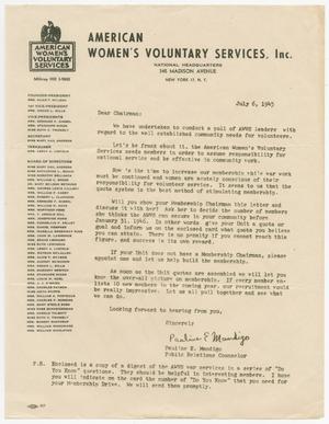 [Letter from Ms. Mandigo, July 6, 1945