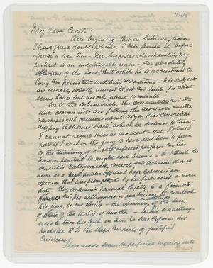 Primary view of object titled '[Letter from I. H. to Cecile Kempner, January 29, 1950]'.