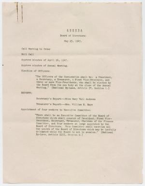 [Meeting Documents: American Women's Voluntary Services, Inc., May 22-23, 1945]