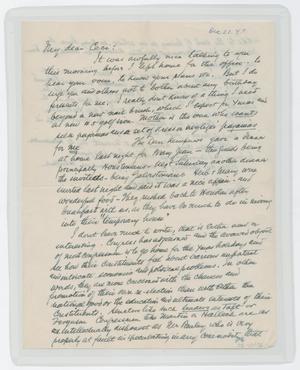 Primary view of object titled '[Letter from I. H. to Cecile Kempner, December 21, 1947]'.