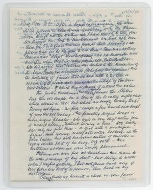 Primary view of object titled '[Letter from I. H. to Cecile Kempner, October 31, 1950]'.