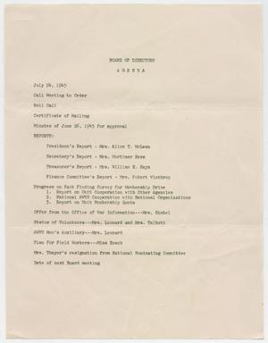 [Meeting Documents: American Women's Voluntary Services, Inc., 1945]