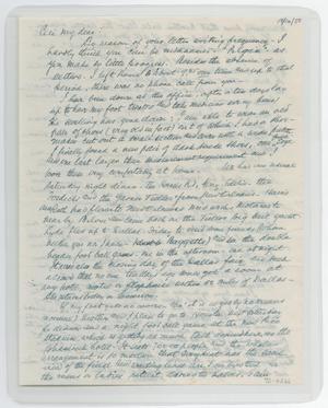 Primary view of object titled '[Letter from I. H. to Cecile Kempner, October 16, 1950]'.