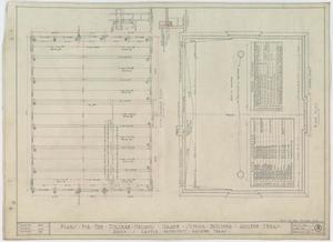 Primary view of object titled 'College Heights Grade School Building, Abilene, Texas: Roof Framing and Roof Plans'.