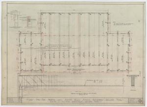 Primary view of object titled 'North and South Ward Schools, Abilene, Texas: Roof Framing Plan'.