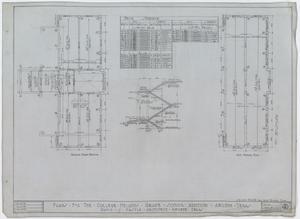 College Heights Grade School Building Additions, Abilene, Texas: Second Floor and Roof Framing Plan