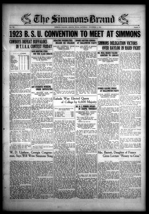 The Simmons Brand (Abilene, Tex.), Vol. 7, No. 8, Ed. 1, Saturday, November 4, 1922