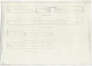 McClure Shop and Office Building, Abilene, Texas: Building Elevation Drawings