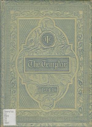 Primary view of object titled 'The Templar, Yearbook of Temple Junior College, 1941'.