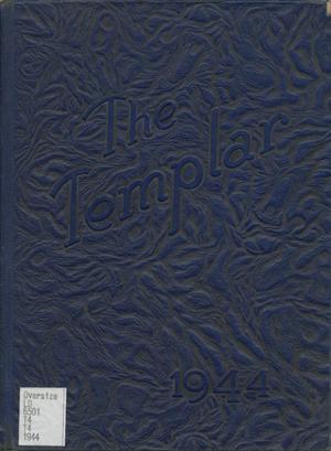 Primary view of object titled 'The Templar, Yearbook of Temple Junior College, 1944'.