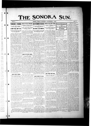 Primary view of object titled 'The Sonora Sun. (Sonora, Tex.), Vol. 6, No. 21, Ed. 1 Saturday, December 5, 1908'.