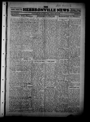 The Hebbronville News (Hebbronville, Tex.), Vol. 4, No. 25, Ed. 1 Wednesday, May 25, 1927