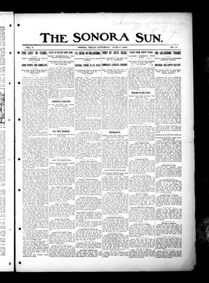 Primary view of object titled 'The Sonora Sun. (Sonora, Tex.), Vol. 6, No. 14, Ed. 1 Saturday, June 6, 1908'.