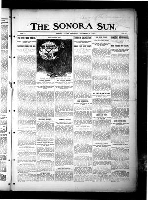 Primary view of object titled 'The Sonora Sun. (Sonora, Tex.), Vol. 5, No. 36, Ed. 1 Saturday, November 9, 1907'.