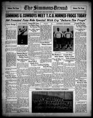 The Simmons Brand (Abilene, Tex.), Vol. [15], No. 3, Ed. 1, Saturday, October 4, 1930