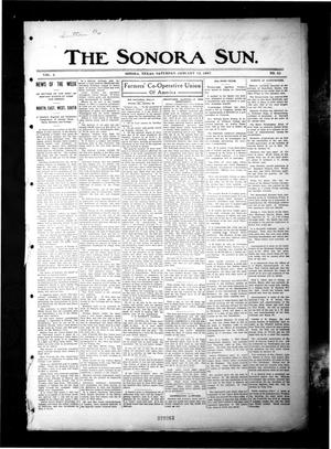 The Sonora Sun. (Sonora, Tex.), Vol. 4, No. 45, Ed. 1 Saturday, January 12, 1907