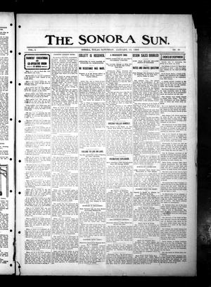 Primary view of object titled 'The Sonora Sun. (Sonora, Tex.), Vol. 5, No. 46, Ed. 1 Saturday, January 18, 1908'.