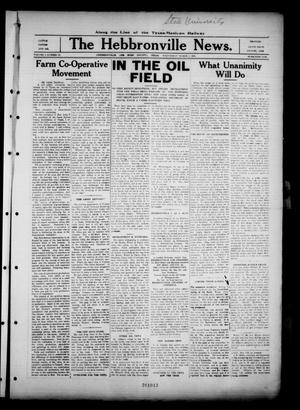 Primary view of object titled 'The Hebbronville News. (Hebbronville, Tex.), Vol. 2, No. 16, Ed. 1 Wednesday, March 4, 1925'.