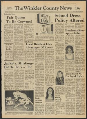 The Winkler County News (Kermit, Tex.), Vol. 36, No. 54, Ed. 1 Monday, September 25, 1972