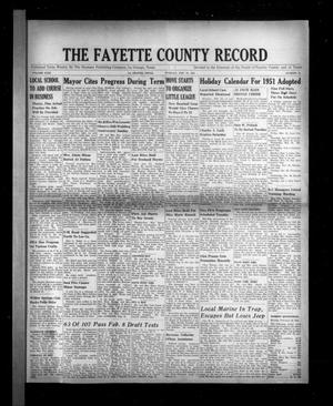 The Fayette County Record (La Grange, Tex.), Vol. 29, No. 32, Ed. 1 Tuesday, February 20, 1951
