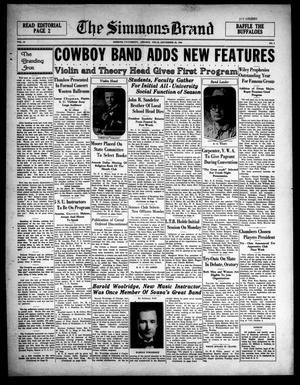 The Simmons Brand (Abilene, Tex.), Vol. 18, No. 2, Ed. 1, Saturday, September 30, 1933