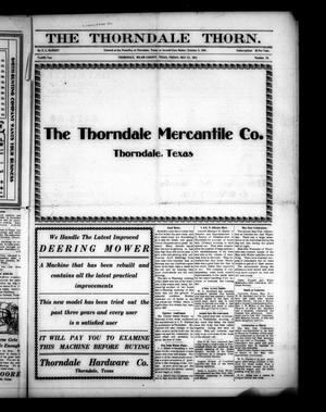 Primary view of object titled 'The Thorndale Thorn. (Thorndale, Tex.), Vol. 12, No. 35, Ed. 1 Friday, May 23, 1913'.
