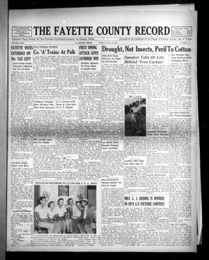 Primary view of object titled 'The Fayette County Record (La Grange, Tex.), Vol. 29, No. 75, Ed. 1 Friday, July 20, 1951'.
