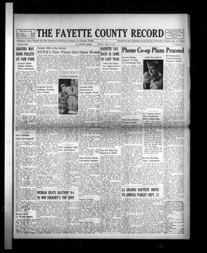 The Fayette County Record (La Grange, Tex.), Vol. 29, No. 91, Ed. 1 Friday, September 14, 1951