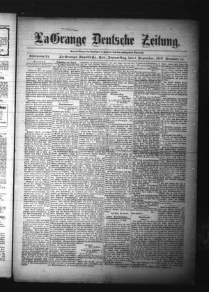 La Grange Deutsche Zeitung. (La Grange, Tex.), Vol. 21, No. 16, Ed. 1 Thursday, December 1, 1910