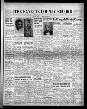 The Fayette County Record (La Grange, Tex.), Vol. 29, No. 56, Ed. 1 Tuesday, May 15, 1951