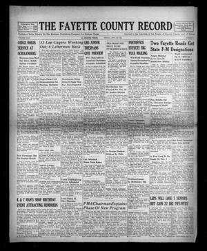 Primary view of object titled 'The Fayette County Record (La Grange, Tex.), Vol. 30, No. 7, Ed. 1 Friday, November 23, 1951'.