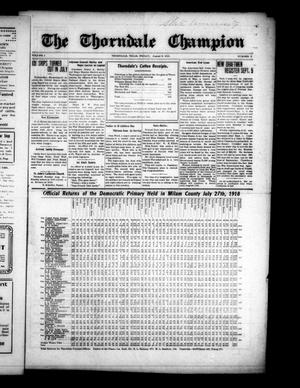 The Thorndale Champion (Thorndale, Tex.), Vol. 2, No. 2, Ed. 1 Friday, August 9, 1918