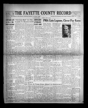 The Fayette County Record (La Grange, Tex.), Vol. 29, No. 94, Ed. 1 Tuesday, September 25, 1951