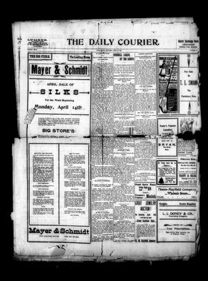 Primary view of object titled 'The Daily Courier. (Tyler, Tex.), Vol. 4, No. 190, Ed. 1 Saturday, April 12, 1902'.