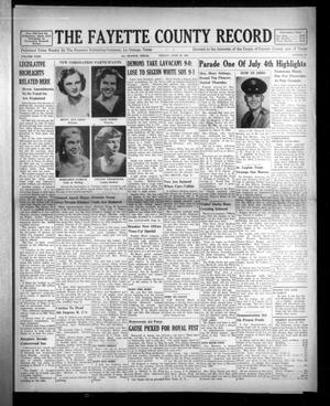 Primary view of object titled 'The Fayette County Record (La Grange, Tex.), Vol. 29, No. 69, Ed. 1 Friday, June 29, 1951'.