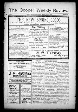 The Cooper Weekly Review. (Cooper, Tex.), Vol. 12, No. 18, Ed. 1 Friday, April 17, 1903