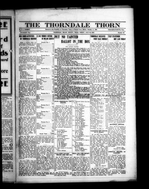 Primary view of object titled 'The Thorndale Thorn (Thorndale, Tex.), Vol. 17, No. 43, Ed. 1 Friday, July 19, 1918'.