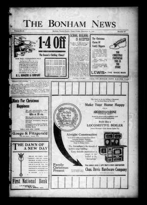 Primary view of object titled 'The Bonham News (Bonham, Tex.), Vol. 49, No. 69, Ed. 1 Friday, December 18, 1914'.