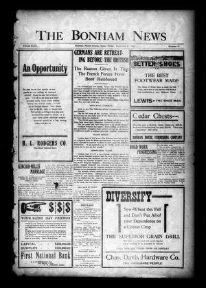 The Bonham News (Bonham, Tex.), Vol. 49, No. 41, Ed. 1 Friday, September 11, 1914