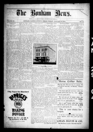 The Bonham News. (Bonham, Tex.), Vol. 38, No. 35, Ed. 1 Friday, January 29, 1904